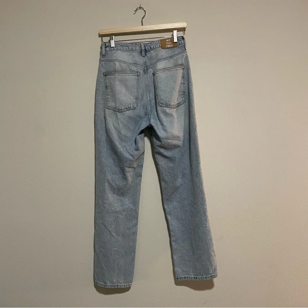We the Free Free People Light Blue Pacifica Straight Leg Jeans, Size 27 - Picture 3 of 5